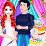 Mermaid Girl Wedding Cooking Cake Game